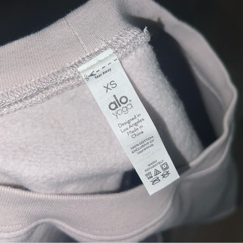 ALO Yoga Washed Extreme Cropped Pullover - Picture 8 of 10